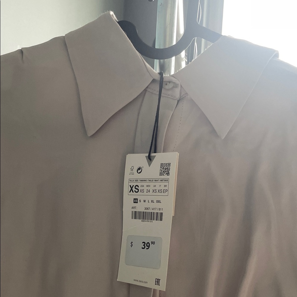 Zara Cream Blouse